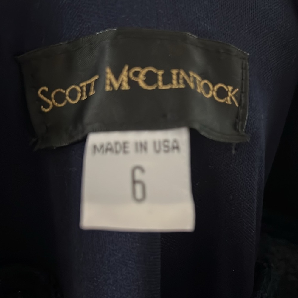 VINTAGE Scott McClintock by Jessica McClintock Gown 6 Prom Velvet 80's 90's - Picture 6 of 6